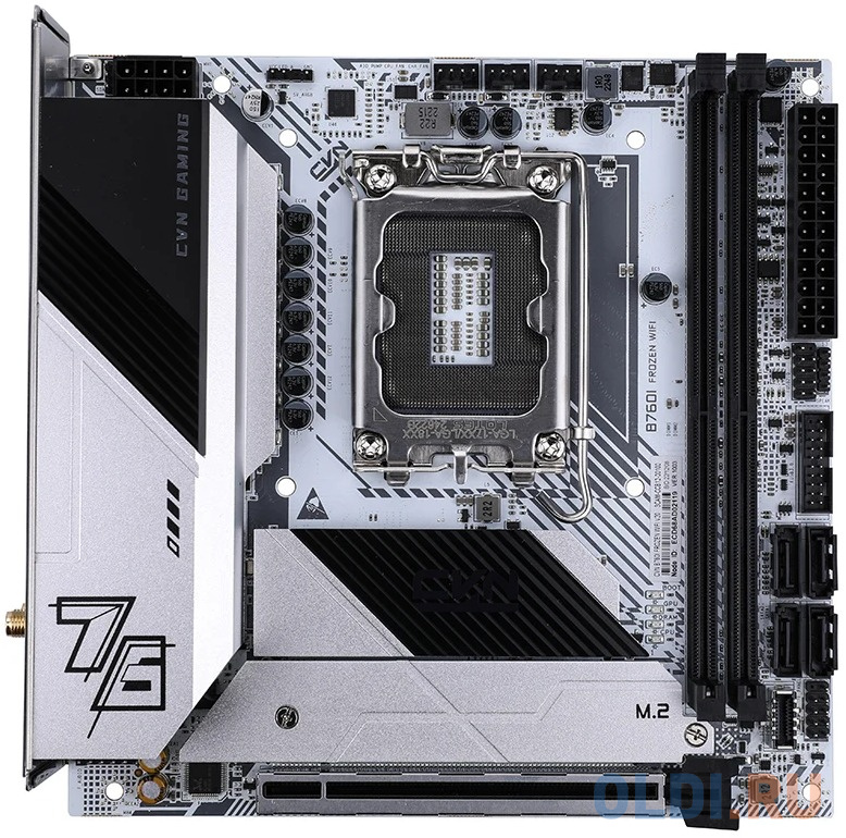 

Материнская плата Colorful CVN B760I FROZEN WIFI V20 Z760 LGA1700 2xDDR4 1xPCIEx16 2xM.2 2xTypeC 3xUSB3.2Gen1 5xUSB2.0 4xSATA3.0 2.5G DP HDMI ITX RTL