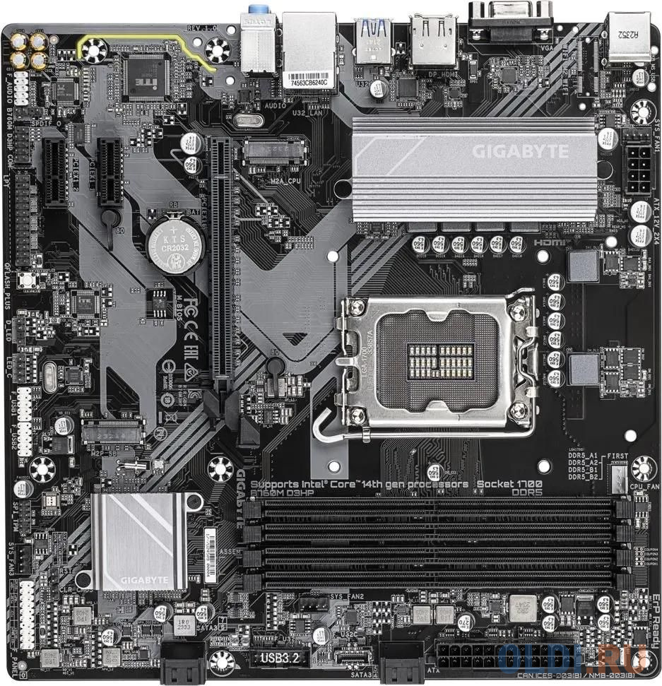 

Материнская плата Gigabyte B760M D3HP, RTL