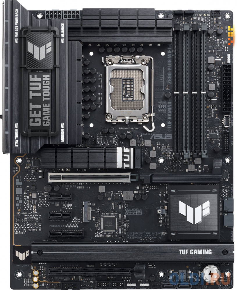 

ASUS TUF GAMING Z890-PLUS WIFI, LGA1851, Z890, 4*DDR5, 4*SATA, 4*M.2, 6*USB 3.2, Type-C, 2*PCIx16, 1*PCIx4, 2*PCIx1, Thunderbolt™ 4, HDMI+DP, ATX; 90