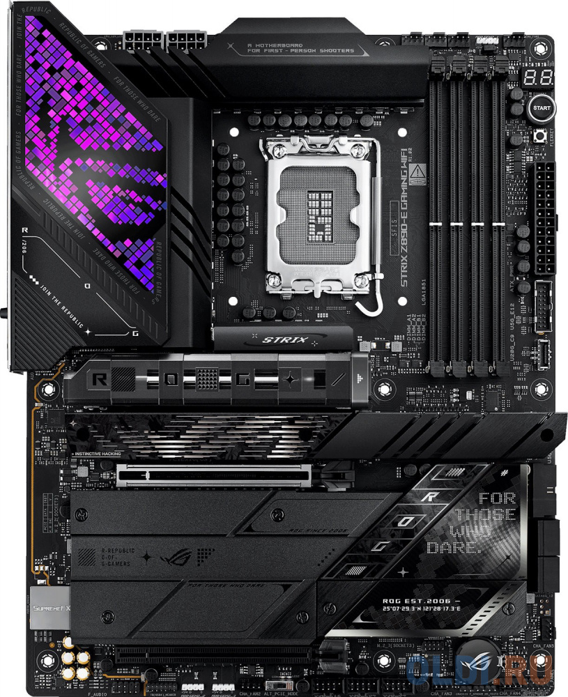 

ASUS ROG STRIX Z890-E GAMING WIFI, LGA1851, Z890, 4*DDR5, 4*SATA, 7*M.2, 10*USB 3.2, 2*Type-C, 2*PCIx16, 2*Thunderbolt™ 4, HDMI+DP, ATX; 90MB1IM0-M0EA