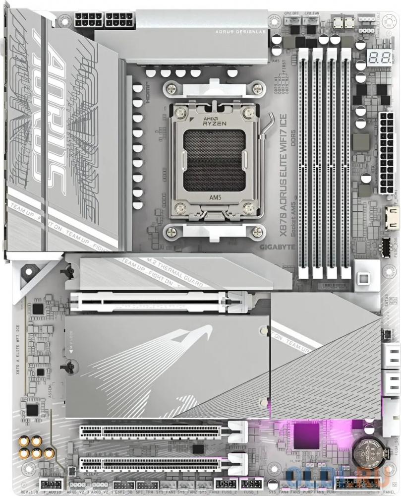 

Материнская плата Gigabyte X870 AORUS ELITE WF7 ICE, RTL