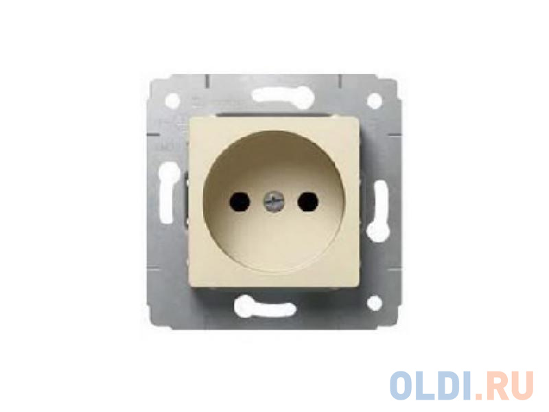 

Розетка Legrand 2К+З слоновая кость 773759