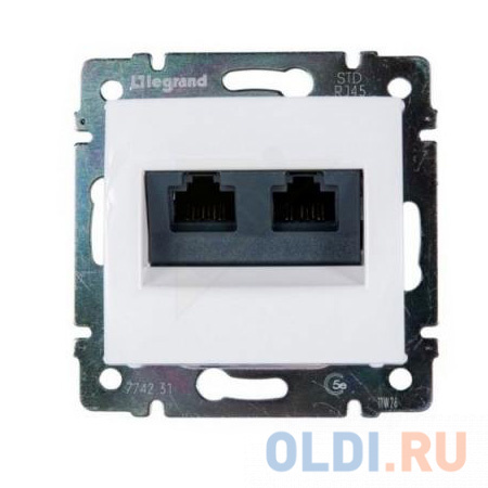 

Розетка Legrand Valena для 2xRJ45 кат.5е белая 774231