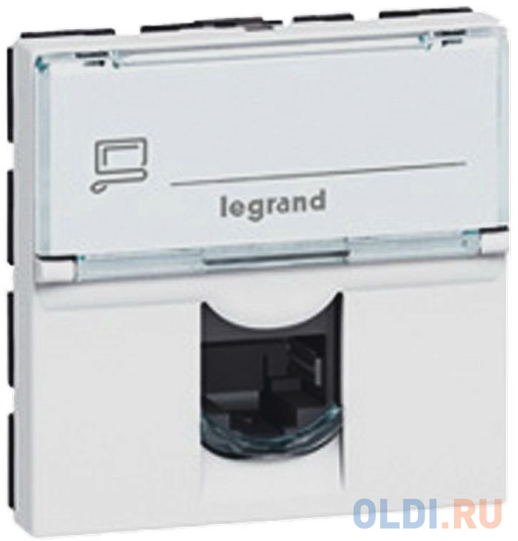 

Розетка Legrand Mosaic RJ-45 FTP кат.5e 2 модуля 76555