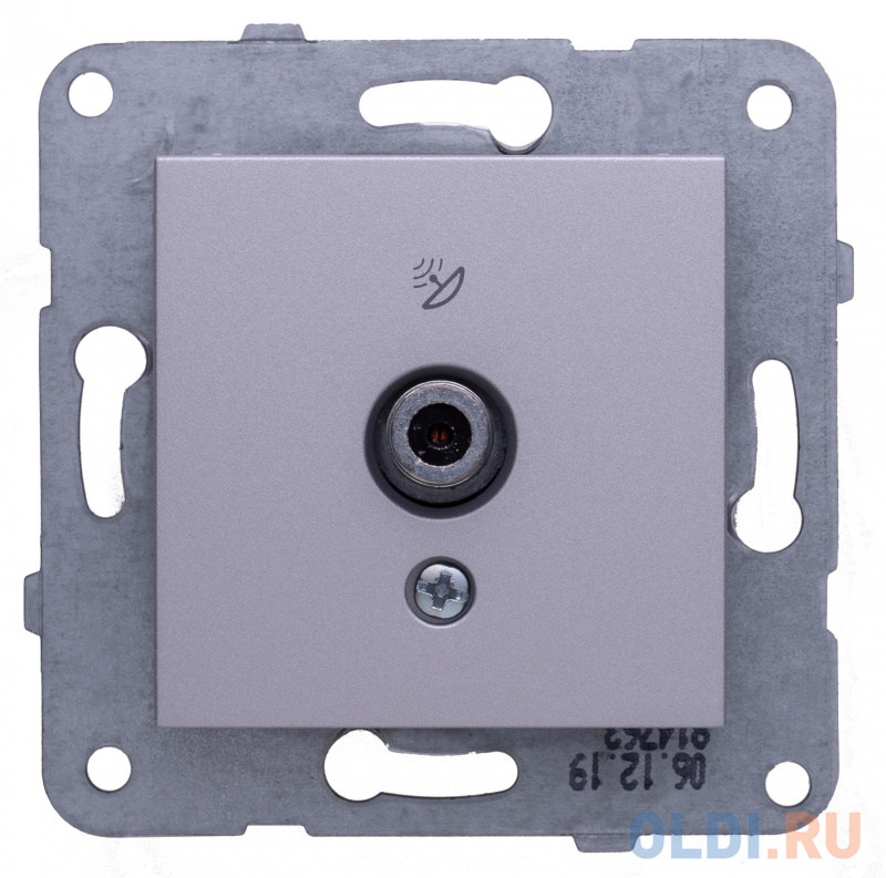 

Механизм розетки PANASONIC WKTT0451-2SL-RES Karre Plus TV концевая серебро