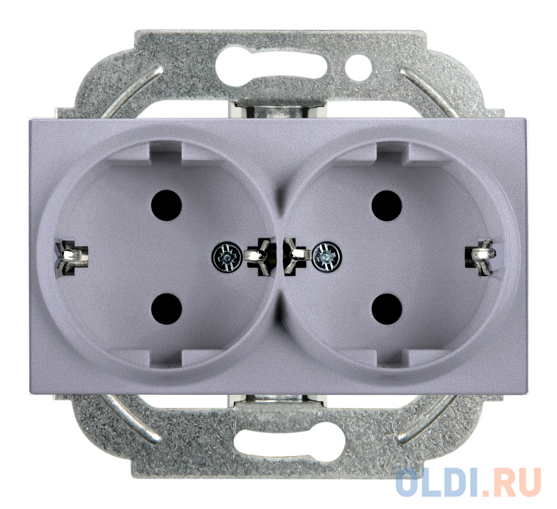 

Механизм розетки PANASONIC WKTT0205-2SL-RES Karre Plus 2-я c/з серебро