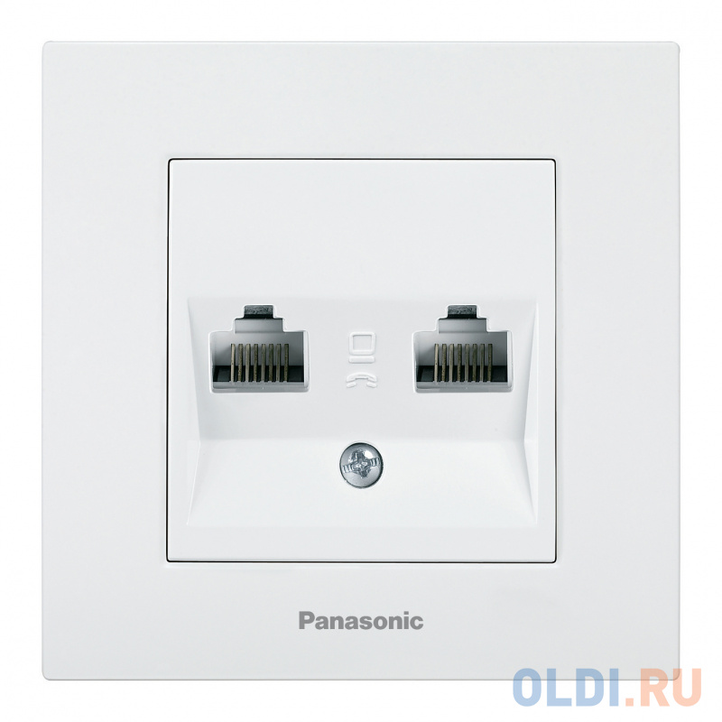 

Розетка компьютерная Panasonic Karre Plus (WKTC04062WH-RU) скрыт. IP20 белый (упак.:1шт)
