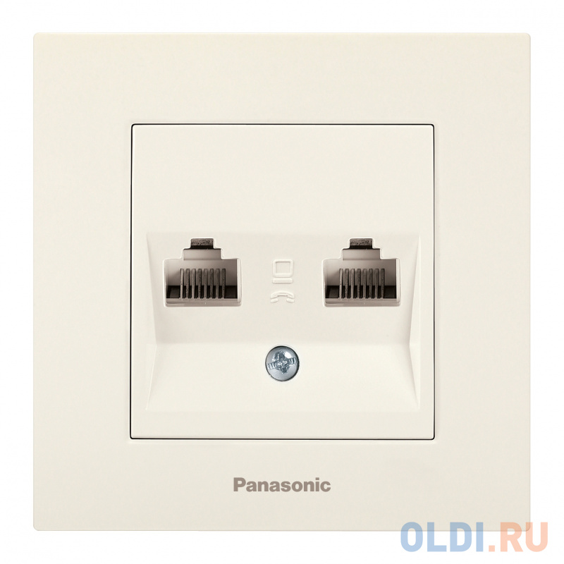 

Розетка компьютерная Panasonic Karre Plus (WKTC04072BG-RU) скрыт. IP20 бежевый (упак.:1шт)