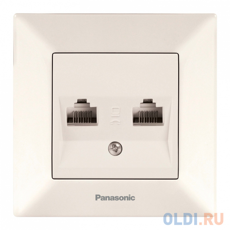 

Розетка компьютерная/телефонная Panasonic Arkedia (WMTC04092BG-RU) скрыт. IP20 бежевый (упак.:1шт)