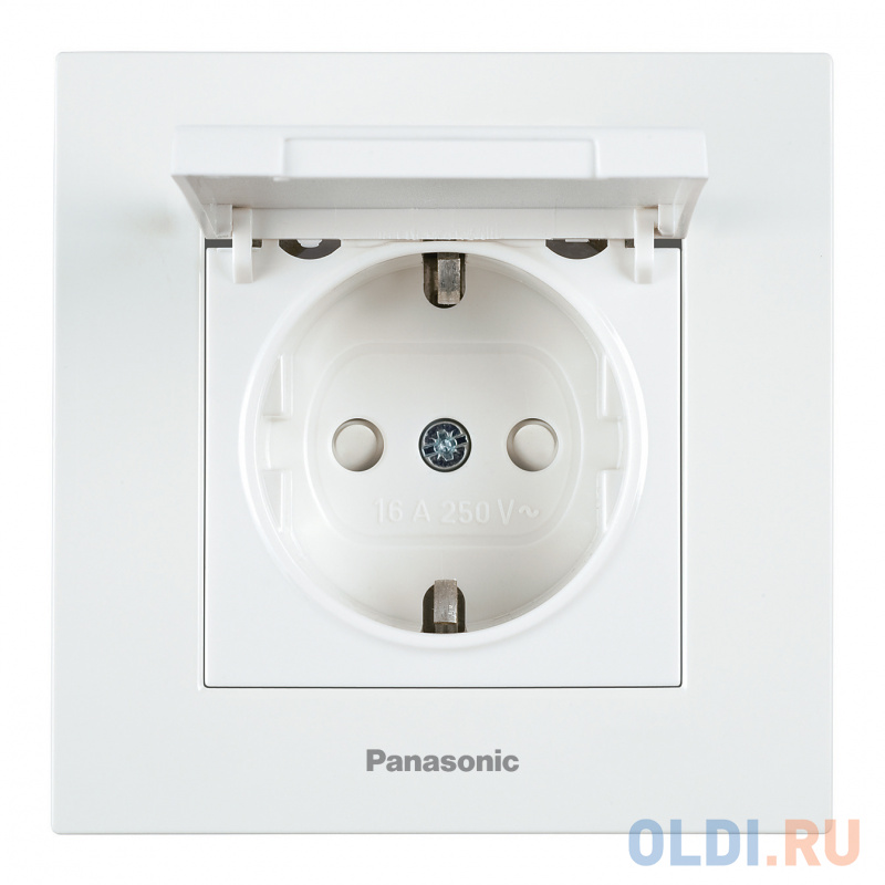 

Розетка силовая Panasonic Karre Plus (WKTC02102WH-RU) скрыт. зазем. штор. крыш. IP20 белый (упак.:1шт)