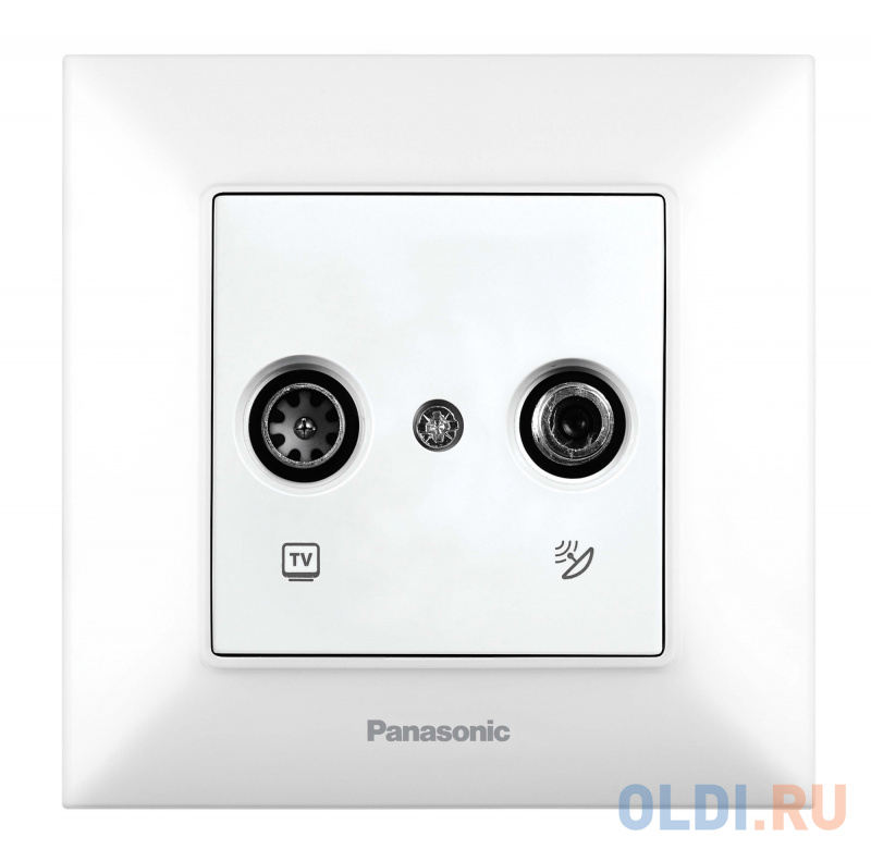 

Розетка телевизионная Panasonic Arkedia Slim (WNTC04612WH-RU) скрыт. IP20 белый (упак.:1шт)