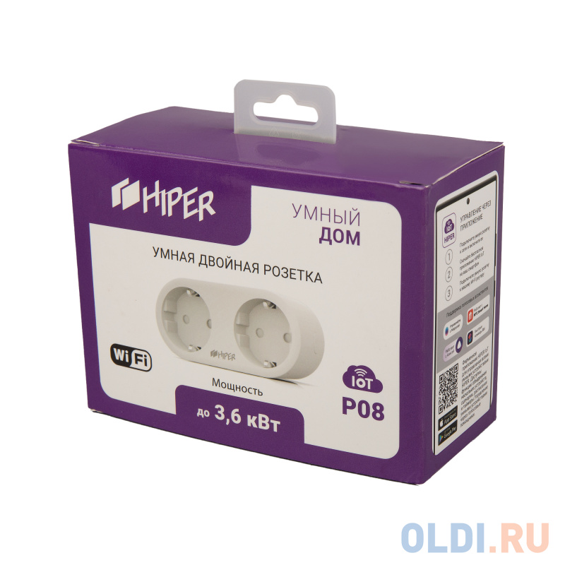 Розетка HIPER IoT P08 16 А белый фото