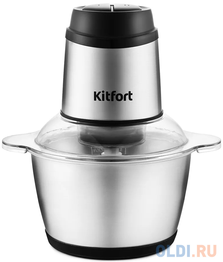 

Измельчитель электрический Kitfort КТ-3025 2л. 250Вт серебристый