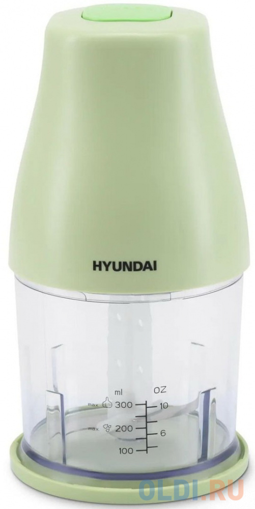 

Измельчитель электрический Hyundai HYC-P3108 0.8л. 350Вт черный/зеленый