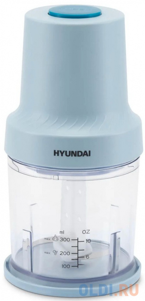 

Измельчитель электрический Hyundai HYC-P3138 0.8л. 300Вт голубой/белый