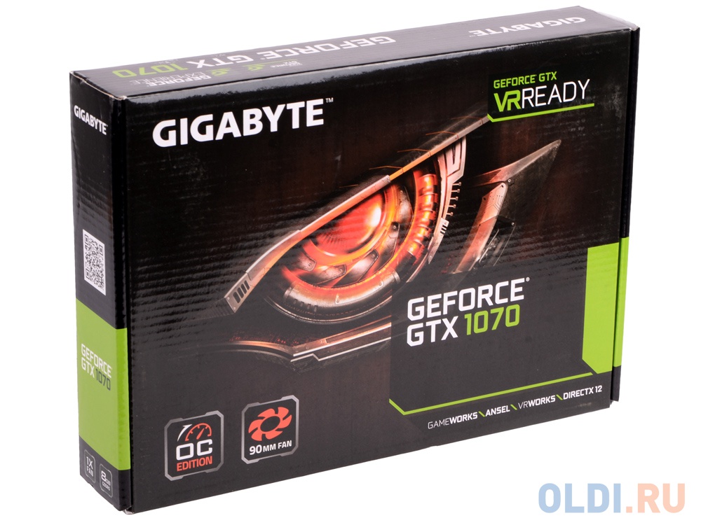 Gigabyte GeForce GTX 1070 Mini ITX OC 8GB GDDR5 Graphics Cards GV ...
