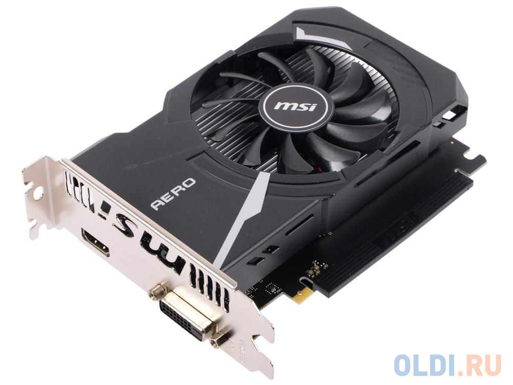 Видеокарта MSI GeForce GT 1030 GeForce GT 1030 AERO ITX 2GD4 OC 2048Mb видеокарта msi pci e nvidia geforce gt1030 4gb gt 1030 aero itx 4gd4 oc