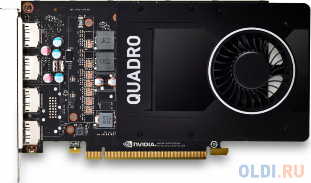 

Видеокарта PNY Quadro P2200 VCQP2200-PB 5120Mb