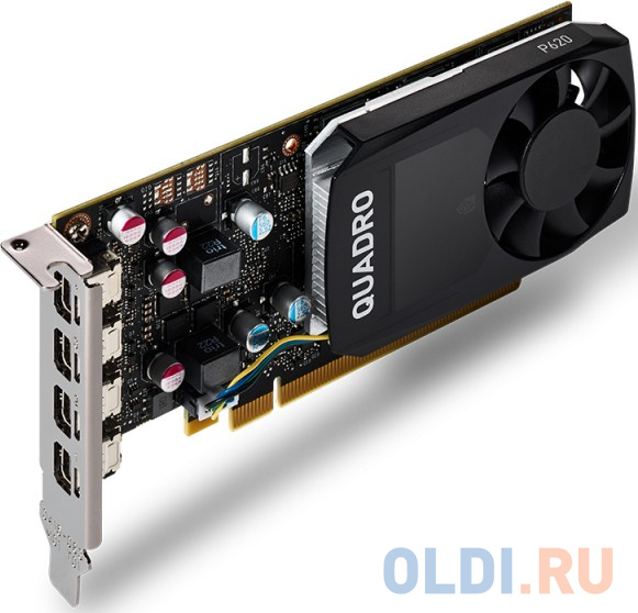 

Видеокарта PNY Quadro P620 VCQP620DVIV2BLK-1 2048Mb