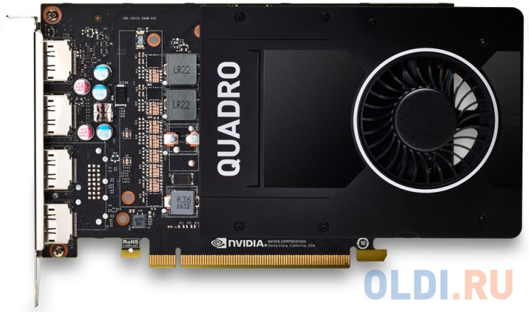 

5GB NVIDIA Quadro P2200 Full Height (4 DP)