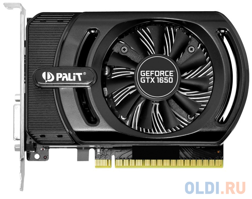 

Видеокарта Palit GeForce GTX 1650 StormX OC 4096Mb