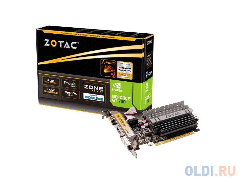 Видеокарта Zotac GeForce GT 730 ZT-71113-20L 2048Mb от OLDI