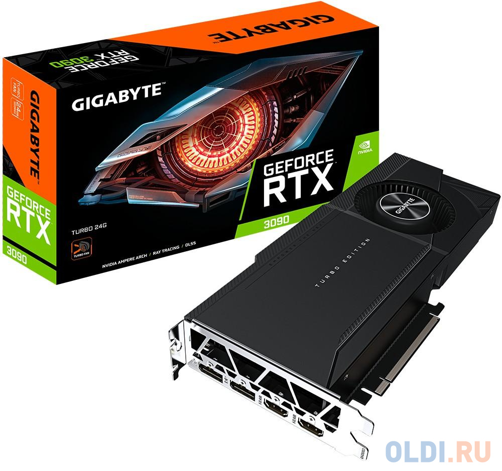 Видеокарта GigaByte nVidia GeForce RTX 3090 TURBO 24576Mb от OLDI