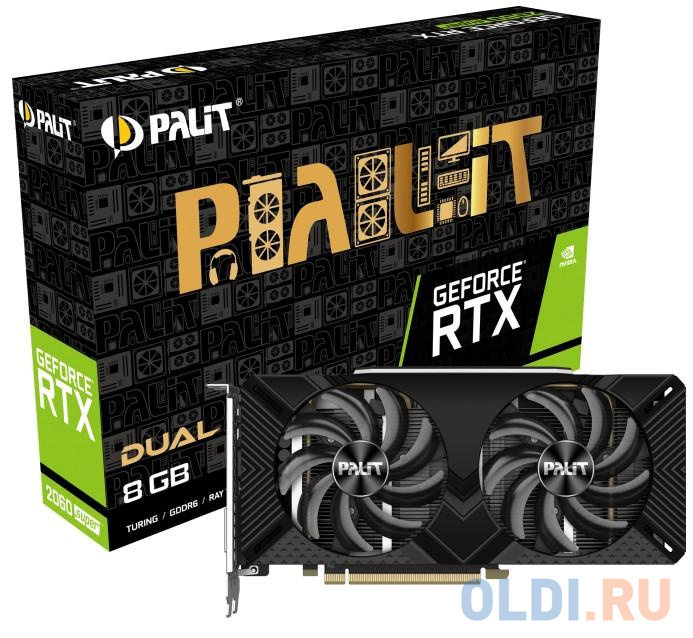 Видеокарта Palit nVidia GeForce RTX 2060 SUPER DUAL 8192Mb от OLDI