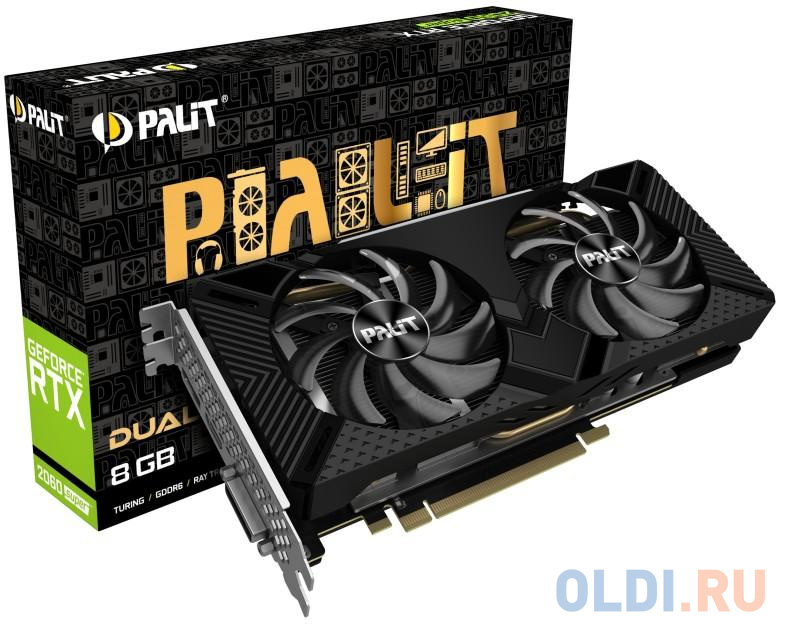 Видеокарта Palit nVidia GeForce RTX 2060 SUPER DUAL 8192Mb от OLDI