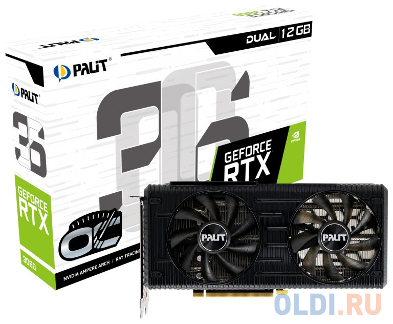 Видеокарта Palit nVidia GeForce RTX 3060 Dual OC 12288Mb NE63060T19K9-190AD фото