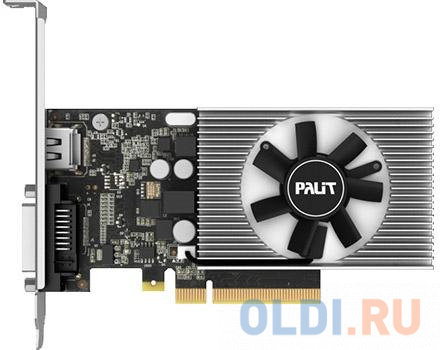 Видеокарта Palit GeForce GT 1030 NEC103000646-1082F 2048Mb видеокарта palit nvidia geforce gt1030 2gb 64bit ddr4 dvi hdmi rtl nec103000646 1082f