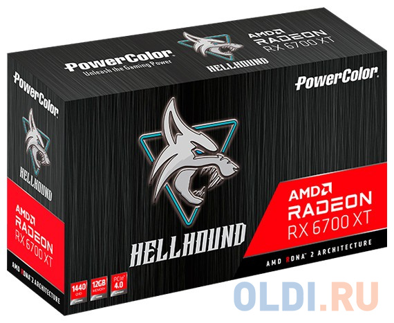 Видеокарта PowerColor Radeon RX 6700 XT AXRX 6700XT 12GBD6-3DHL 12288Mb Видеокарта PowerColor Radeon RX 6700 XT AXRX 6700XT 12GBD6-3DHL 12288Mb фото