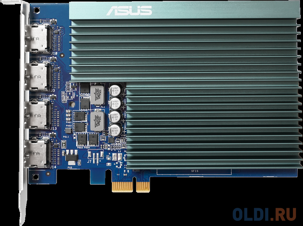 Видеокарта ASUS GeForce GT 730 GT730-4H-SL-2GD5 2048Mb видеокарта pci e 16x afox geforce gt730 1gb ddr3 128bit dvi hdmi vga lp single fan