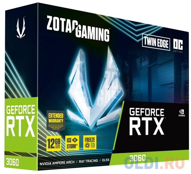 Видеокарта Zotac nVidia GeForce RTX 3060 GAMING Twin Edge OC 12288Mb ZT-A30600H-10M фото