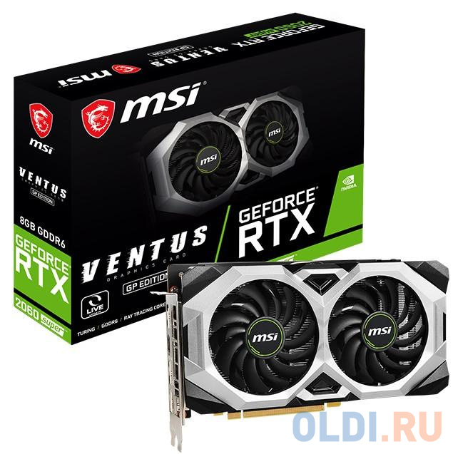 Видеокарта MSI nVidia GeForce RTX 2060 SUPER VENTUS GP 8192Mb от OLDI