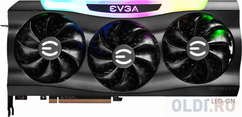

Видеокарта EVGA nVidia GeForce RTX 3070 FTW3 Ultra LHR 8192Mb 08G-P5-3767-KL