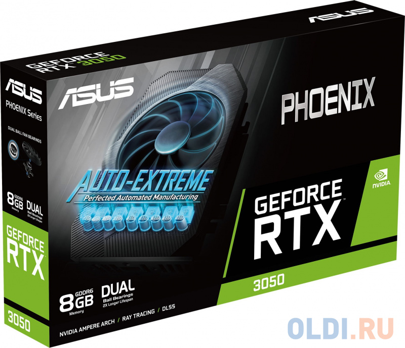 Видеокарта ASUS nVidia GeForce RTX 3050 Phoenix 8192Mb PH-RTX3050-8G фото