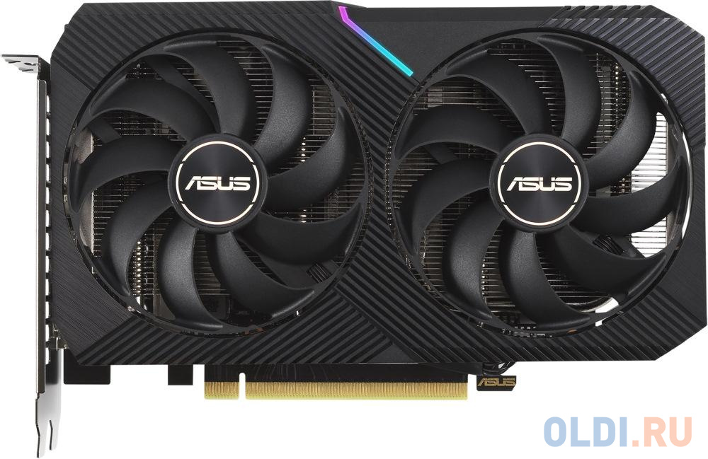 Видеокарта ASUS nVidia GeForce RTX 3060 Ti Dual V2 OC Mini LHR 8192Mb