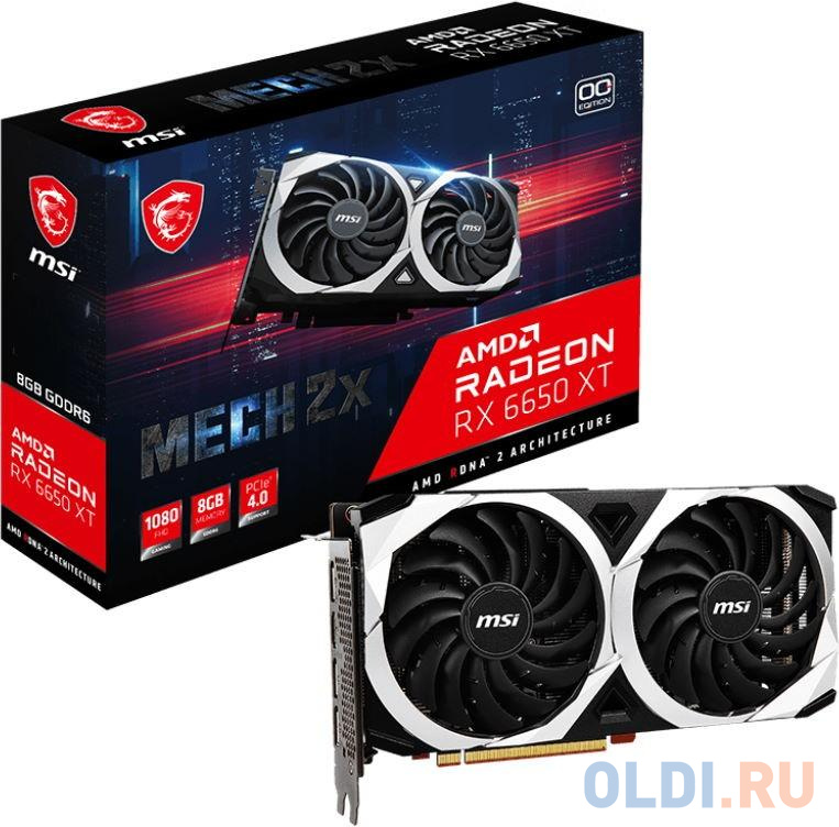 Видеокарта MSI Radeon RX 6650 XT MECH 2X OC 8192Mb фото