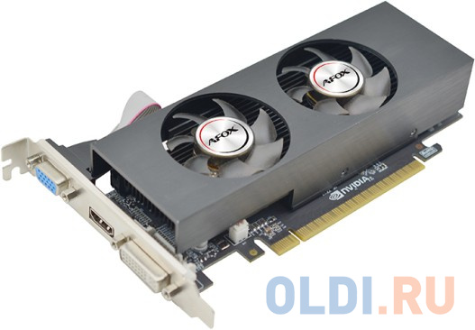 GTX750 LP 2GB GDDR5 128BIT DVI-D VGA HDMI DUAL FAN RETAIL PACK (875004) фото