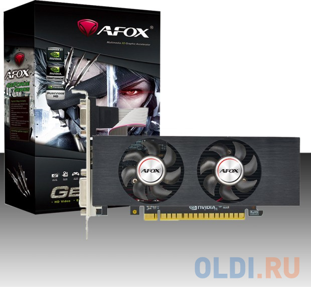 GTX750 LP 2GB GDDR5 128BIT DVI-D VGA HDMI DUAL FAN RETAIL PACK (875004) фото