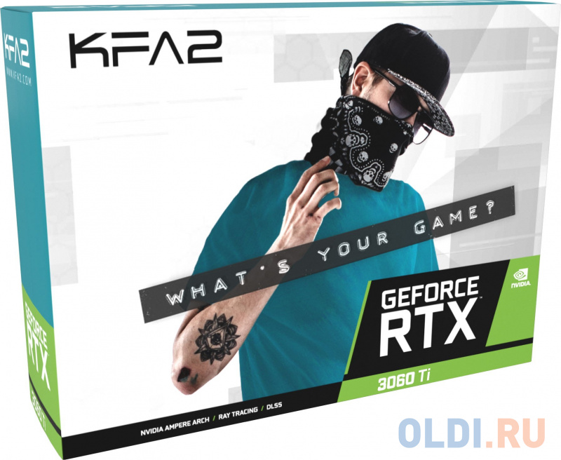 Видеокарта KFA2 nVidia GeForce RTX 3060 Ti X BLACK 8192Mb фото