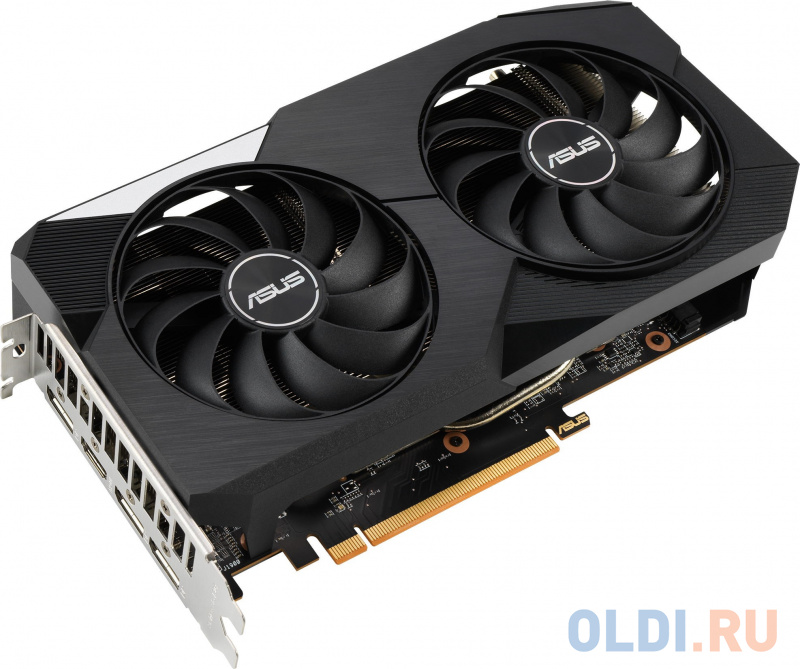 Видеокарта Asus PCI-E 4.0 DUAL-RX6650XT-O8G AMD Radeon RX 6650XT 8192Mb 128 GDDR6 2447/17500 HDMIx1 DPx3 HDCP Ret фото