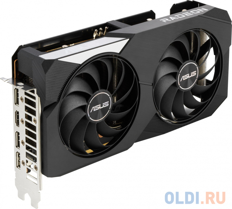 Видеокарта Asus PCI-E 4.0 DUAL-RX6650XT-O8G AMD Radeon RX 6650XT 8192Mb 128 GDDR6 2447/17500 HDMIx1 DPx3 HDCP Ret фото