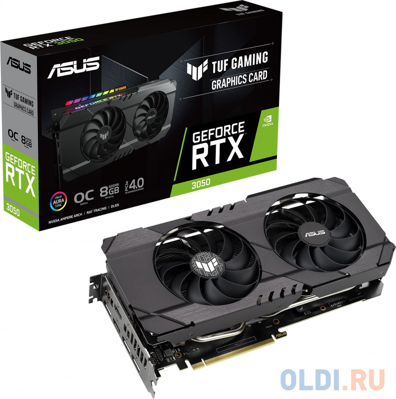 Видеокарта ASUS nVidia GeForce RTX 3050 TUF OC 8GB GAMING 8192Mb 90YV0HM4-M0NA00 фото