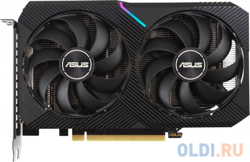 

Видеокарта Asus PCI-E 4.0 DUAL-RTX3050-8G NVIDIA GeForce RTX 3050 8192Mb 128 GDDR6 1777/14000 HDMIx1 DPx3 HDCP Ret