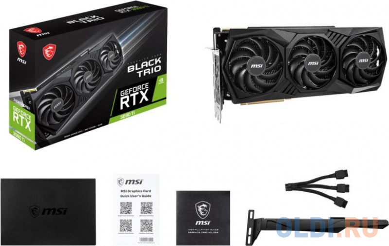 

Видеокарта MSI nVidia GeForce RTX 3090 Ti BLACK TRIO 24576Mb