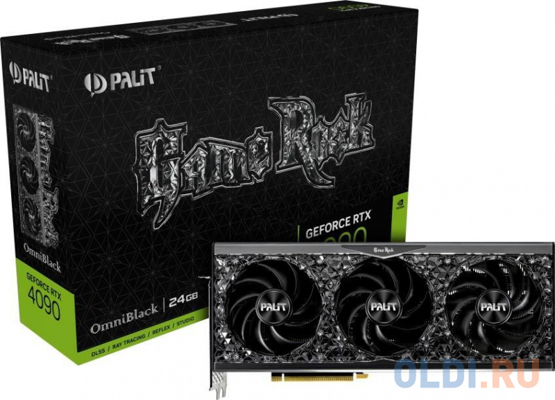 Видеокарта Palit nVidia GeForce RTX 4090 GameRock OmniBlack 24576Mb NED4090019SB-1020Q фото