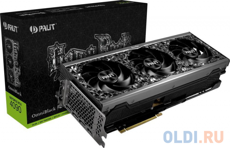 Видеокарта Palit nVidia GeForce RTX 4090 GameRock OmniBlack 24576Mb NED4090019SB-1020Q фото