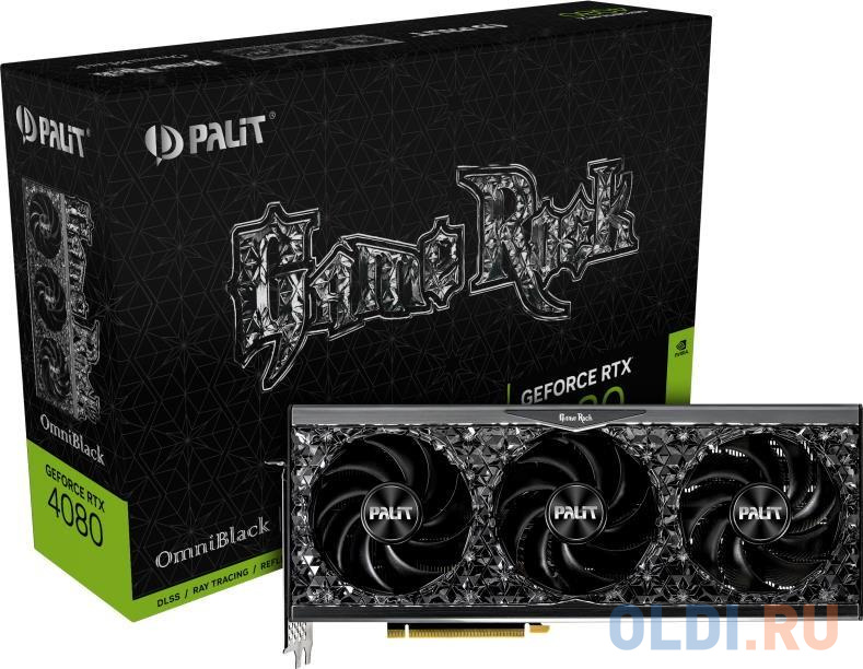 Видеокарта Palit nVidia GeForce RTX 4080 GameRock OmniBlack 16384Mb фото